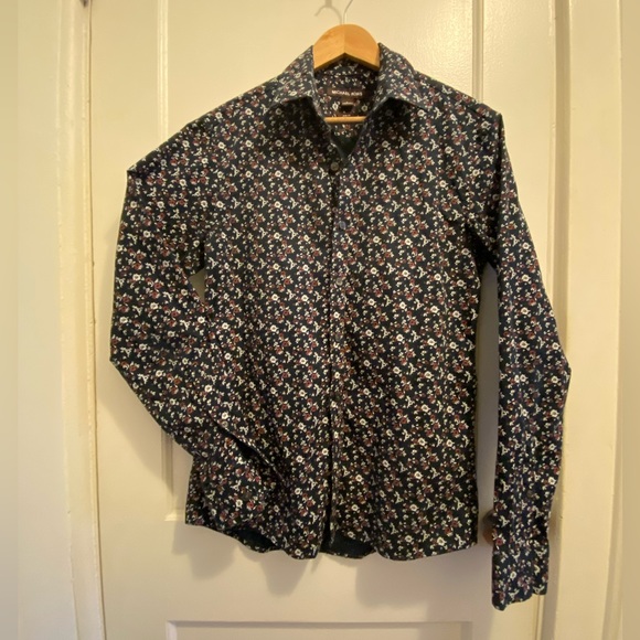 Michael Kors Flower print dress shirt - Picture 1 of 4